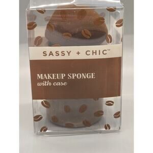 Sassy + Chic Makeup Sponge With Coffee Cup Case